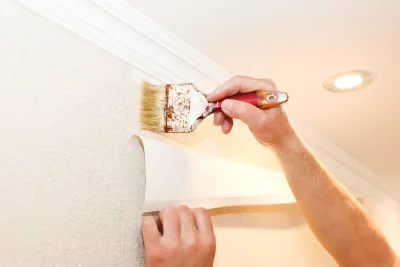Pose de papier peint à Ilharre — revêtements muraux et toiles de verre